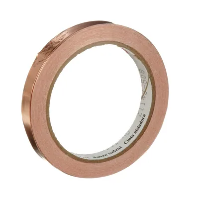 Cinta de Blindaje EMI de Lámina de Cobre 3M™ 1181, 1/2 in x 18 yd (12.70 mm x 16.5 m)
