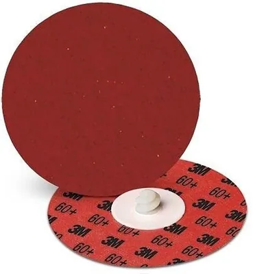 3M™ Cubitron™ II Roloc™ Durable Edge Disc 984F, 60+, YF-weight, TR, Maroon, 3 in, Die R300V