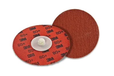 3M™ Cubitron™ II Roloc™ Durable Edge Disc 984F, 80+, YF-weight, TR, Maroon, 2 in, Die R200P