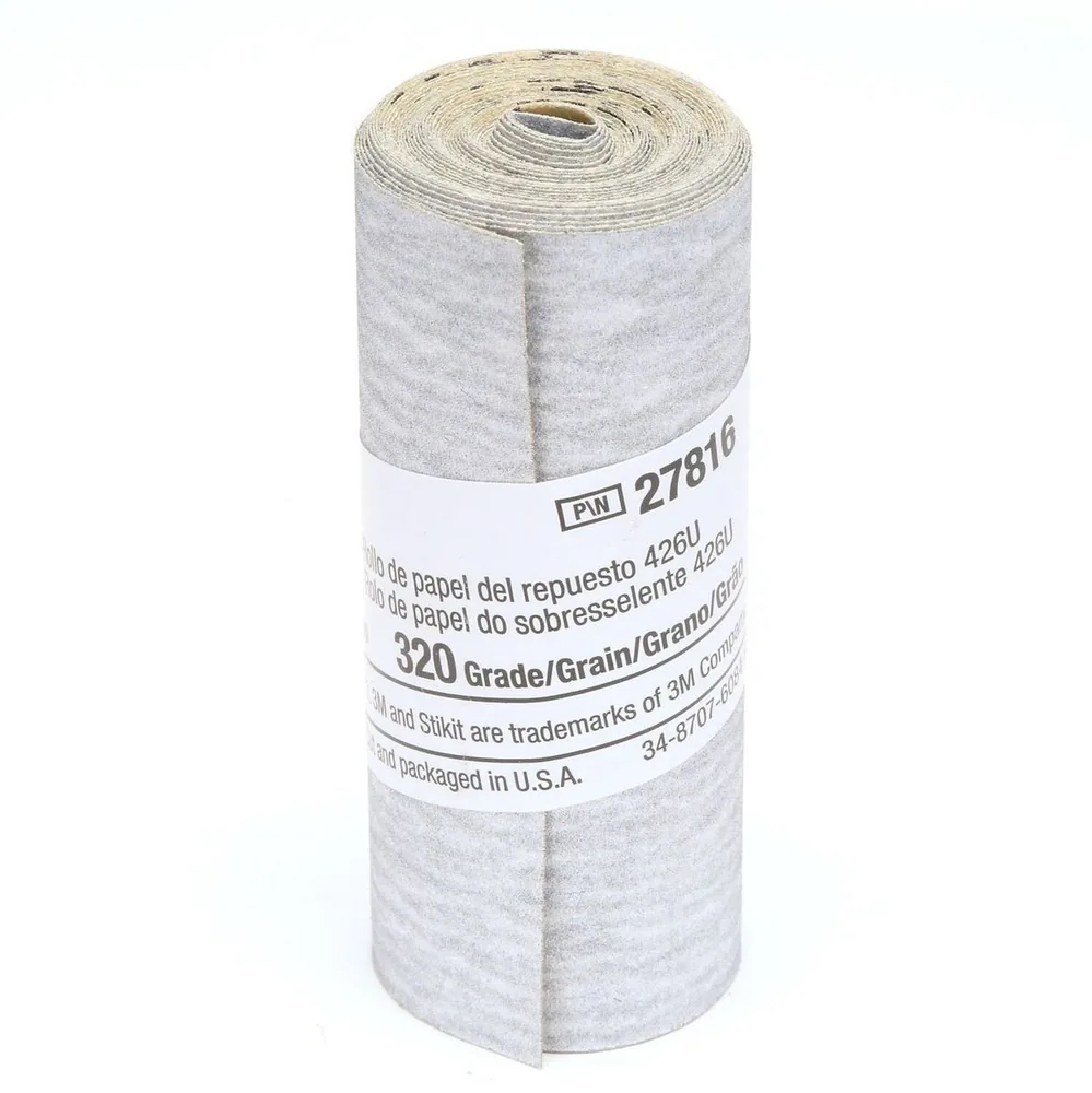 Rollo de Papel de Recambio 3M™ Stikit™ 426U, 320 peso A, 2-1/2 pulgadas x 100 pulgadas