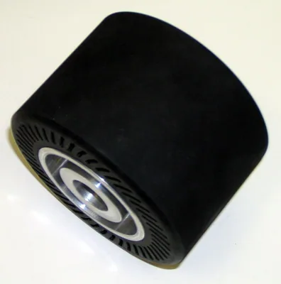 3M™ Rubber Slotted Expander Wheel 28718, 5 in x 3-1/2 in 1 in Arbor Hole