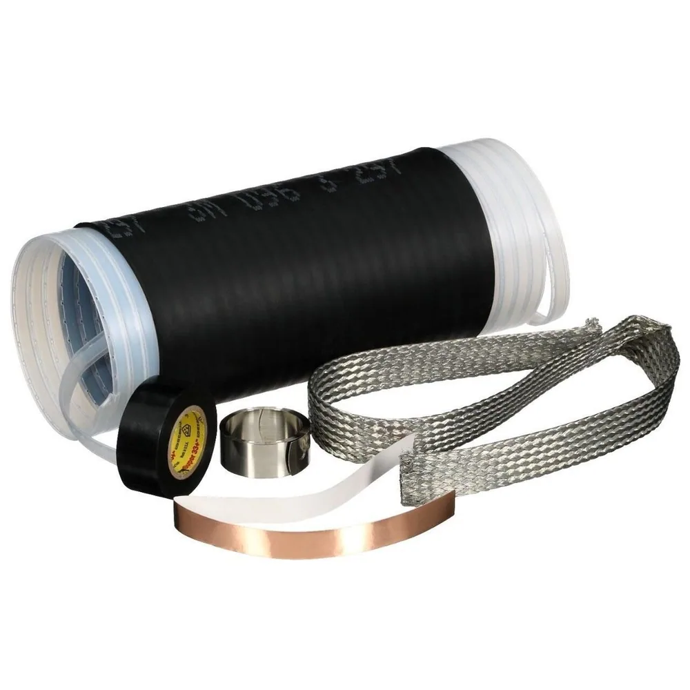 3M™ Kit de Terminación de Pantalla VFD-STK3, 600 V - 2 kV, Aislamiento de Cable OD 1.40-2.75 in (35.56-69.85 mm)
