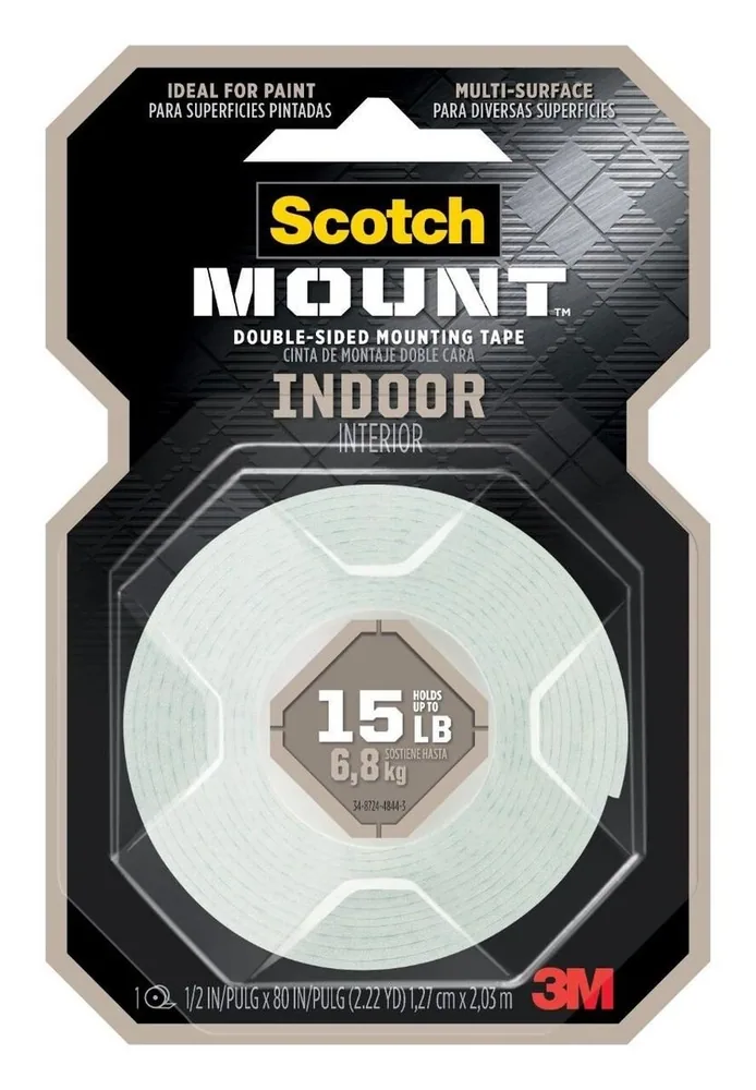 Cinta de Montaje Doble Cara Scotch-Mount™ Interior 110H-DC, 1/2 in x 80 in