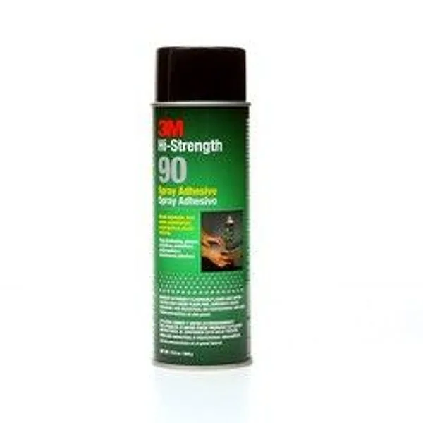 Adhesivo Aerosol de Alta Resistencia 3M™ 90, Invertido, Transparente, Lata de 24 fl oz (Peso Neto 17,6 oz), No se Vende en CA y Otros Estados