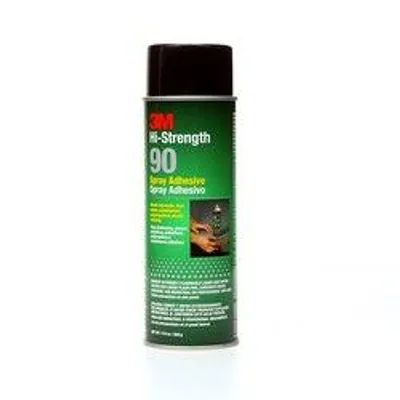 Adhesivo Aerosol de Alta Resistencia 3M™ 90, Invertido, Transparente, Lata de 24 fl oz (Peso Neto 17,6 oz), No se Vende en CA y Otros Estados