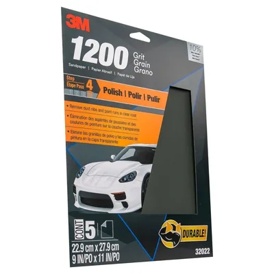 3M™ Wetordry™ Sandpaper, 32022, 9 in x 11 in, 1200 Grit