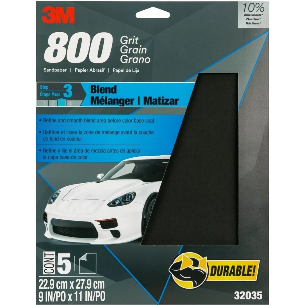 3M™ Lija Wetordry™, 32035, Grano 800, 9 in x 11 in