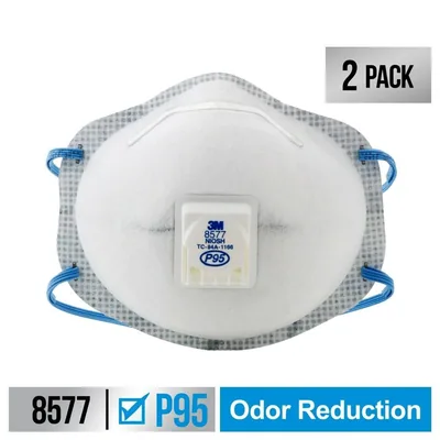 3M™ Chemical Odor Valved Respirator, 8577C2-DC-PS