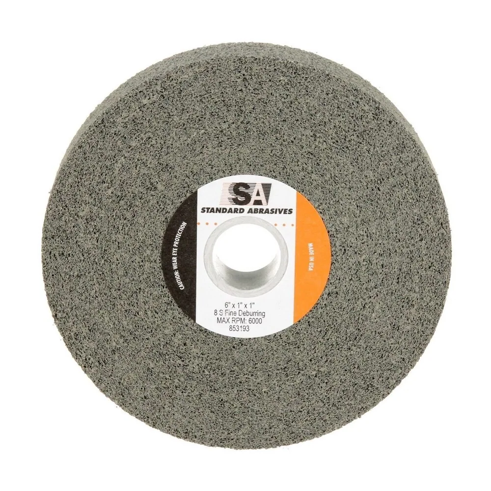 Rueda de Desbardado Standard Abrasives™ 853193, 6 in x 1 in x 1 in 8S FIN