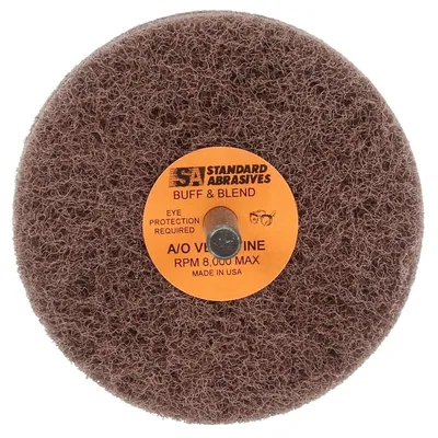 Standard Abrasives™ Buff and Blend GP Wheel 880516, 3 in x 3 Ply x 1/4 in A VFN