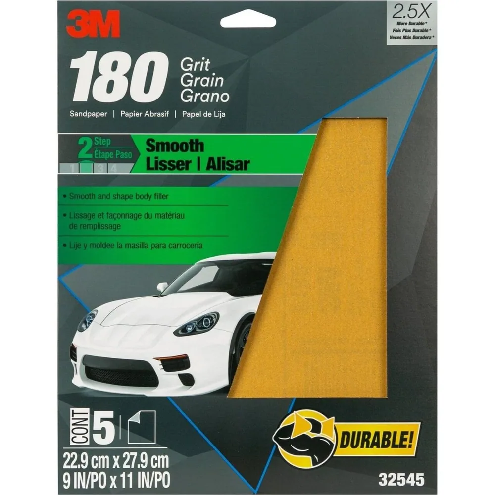 Lija 3M™ 32545, 180 Grano, 9 in x 11 in