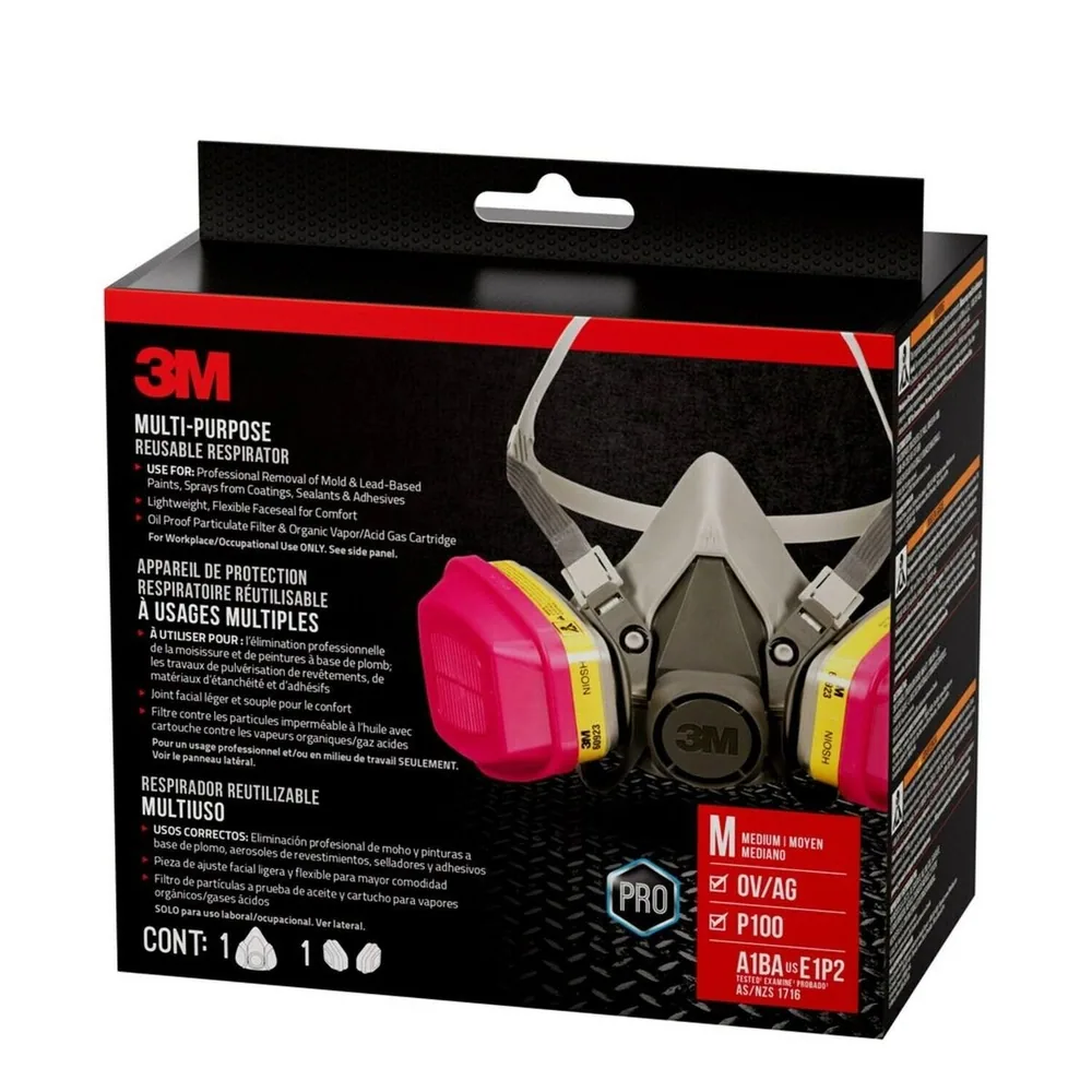 Respirador Desmontable Multipropósito Profesional 3M™ 62023DHA1-C
