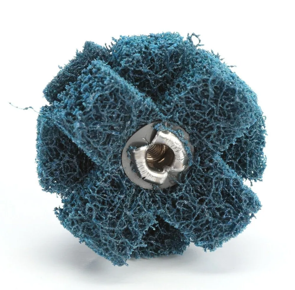Buff and Blend Cross Buff HS Standard Abrasives™, 725005, A/O Medium, 1-1/2 in x 1/2 in x 3 Ply x 8-32