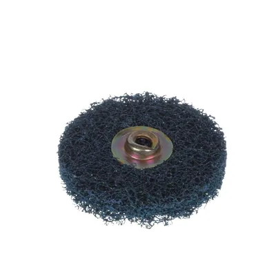 Disco Pulido y Mezcla HS de Cambio Rápido Standard Abrasives™ 840357, A/O Medio, TSM, Azul, 2 in, Matriz QS200PM