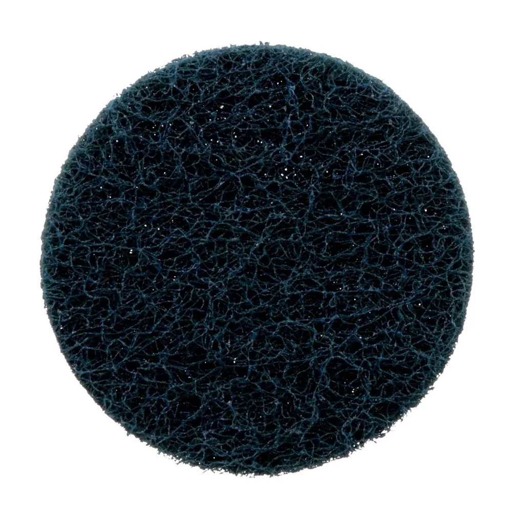 Standard Abrasives™ Quick Change Buff and Blend HS Disc, 840458, Medium, TR, Blue, 3 in, Die Q300V