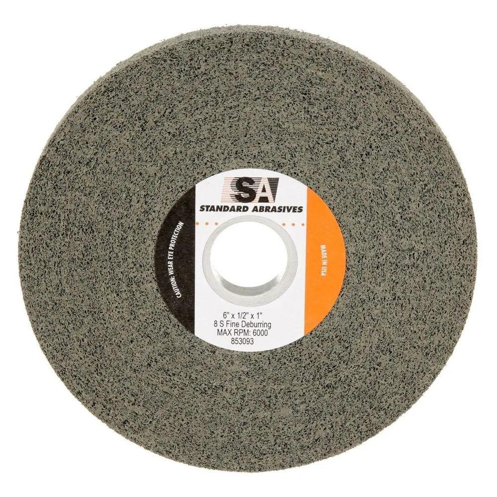 Rueda de Desbardado Standard Abrasives™ 853093, 6 in x 1/2 in x 1 in 8S FIN