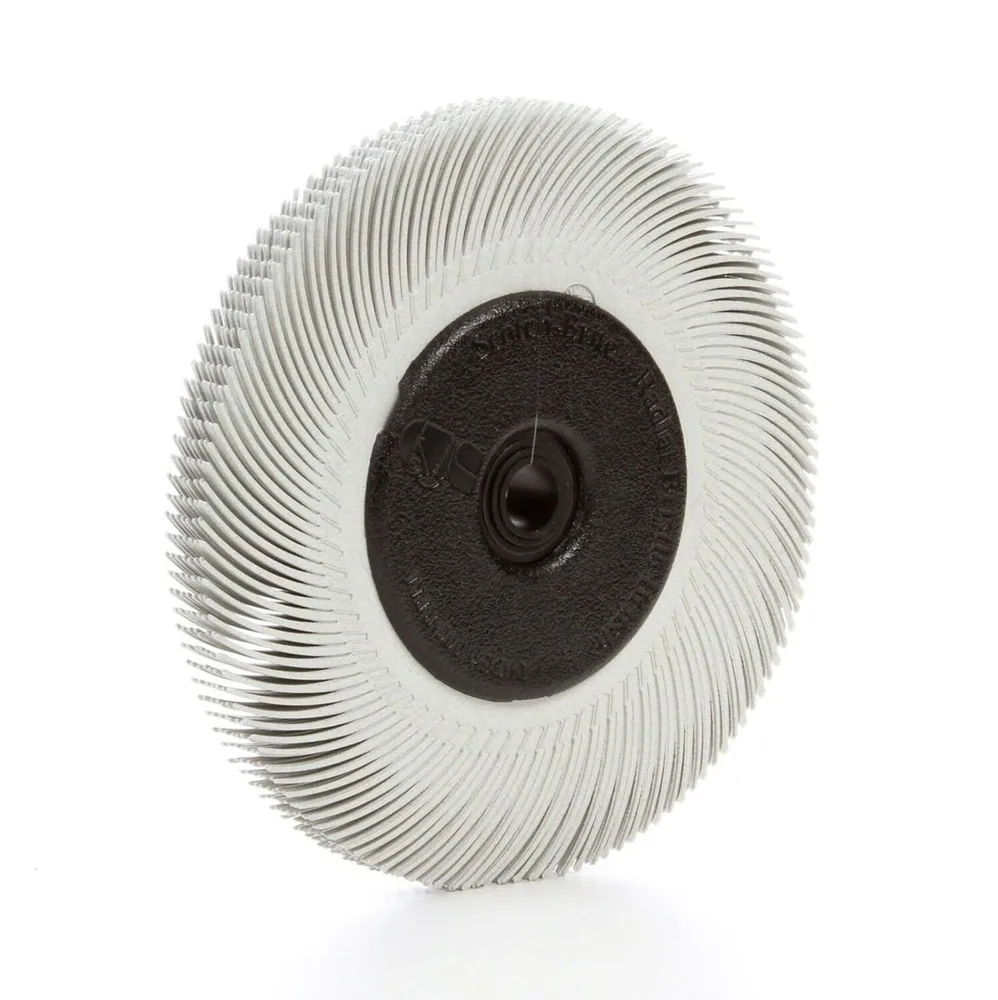 Cepillo Scotch-Brite™ de Cerdas Radiales, 6 in x 7/16 in x 1 in 120 con Adaptador
