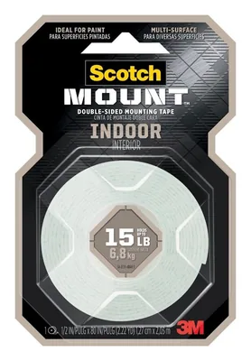 Scotch-Mount™ Indoor Double-Sided Mounting Tape 110H, 1/2 in x 80 in