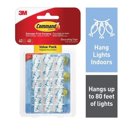 Command™ Clear Decorating Clips Value Pack 17026CLR-40ES