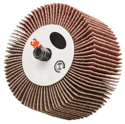 Rueda de Láminas 3M™ Flap Wheel 244D, 60 X-weight, Tipo 83, 1-1/2 in x 1 in x 1/4 in