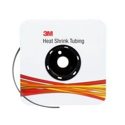 3M™ Tubo Termocontráctil Pared Delgada FP-301-3/8-Negro-100': largo de carrete 100 ft
