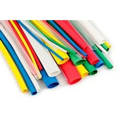 Paquete de Surtido de Tubo Termocontráctil 3M™ de Pared Delgada FP-301-1/4-Colores Surtidos, Piezas de 6 in, 3 de Cada uno de 7 Colores