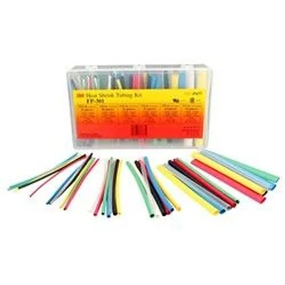 Tubo Termocontráctil 3M™ Surtido de Colores FP-301, Tamaños de 3/32 a 1/2 in
