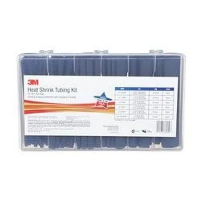Kit Surtido de Tubo Termocontráctil 3M™ Negro FP-301, Tamaños de 3/16 a 1 in