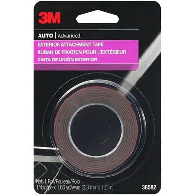 Cinta de Fijación Exterior 3M™ 38582, 1/4 in x 5 ft