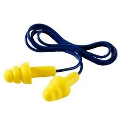 3M™ E-A-R™ Ultra Fit™ Earplugs 340-4004, Corded, Poly Bag