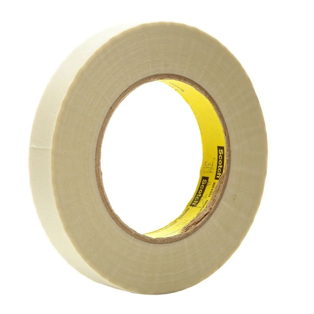3M™ Cinta de Tela de Vidrio 361, Blanco, 1/2 in x 60 yd, 6.4 mil