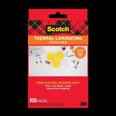 Scotch™ Thermal Pouches TP5900-100, for 4"x6" Photos