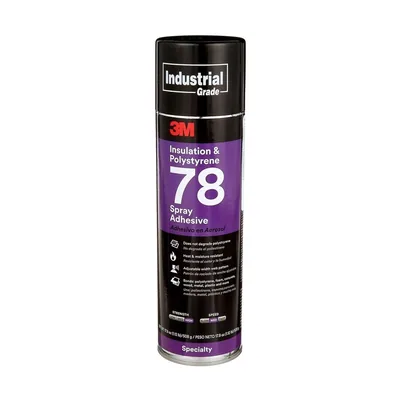 Adhesivo de Espuma de Poliestireno para Aislamiento 3M™ 78, Transparente, 24 fl oz (Peso Neto 17.9 oz)