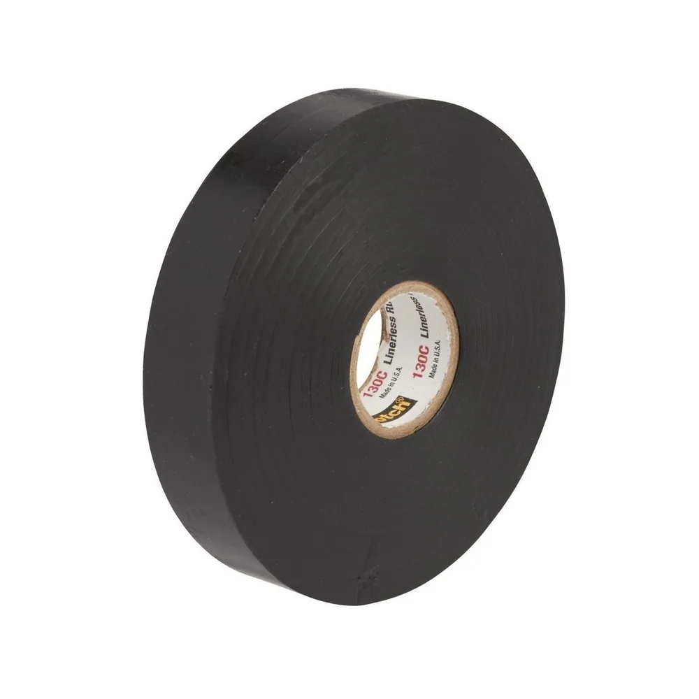 Cinta de Hule para Empalmes Scotch® sin Forro 130C, 2 in x 15 ft, NEGRO