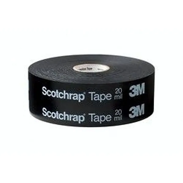 3M™ Scotchrap™ Cinta de Protección Contra la Corrosión de Vinil 51, 6 in x 100 ft, Impresa, Negro
