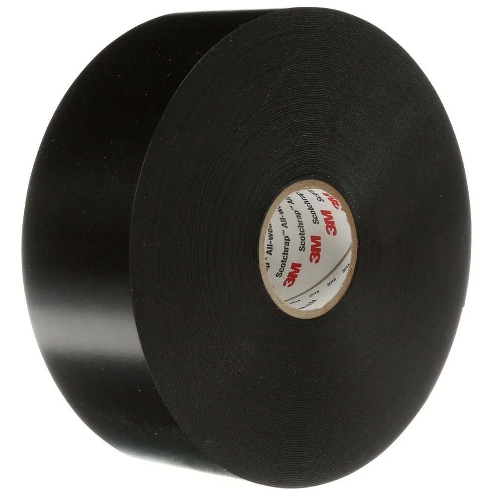 3M™ Scotchrap™ Vinyl Corrosion Protection Tape 51, 2 in x 100 ft, Unprinted, Black