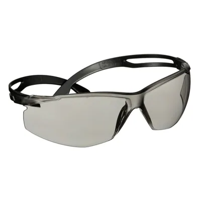 Gafas de Seguridad 3M™ Secure Fit™ Serie 500 SF507AF-BLK, Negro, Lente Gris IO Anti-Empañante/Anti-Arañazo