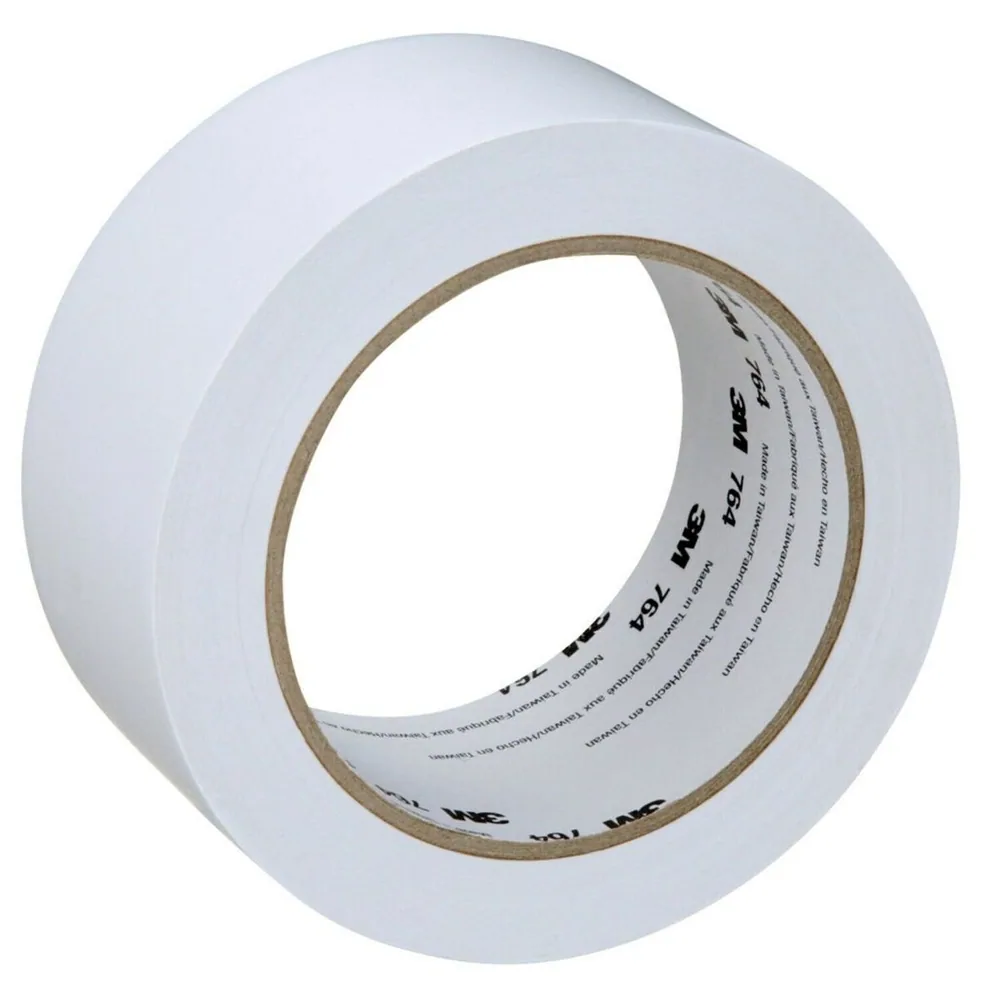 3M™ Cinta de Vinil Uso General 764, Blanco, 2 in x 36 yd, 5 mil