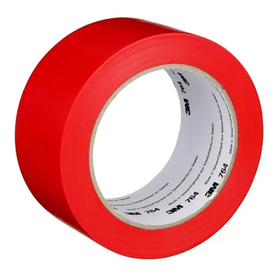 3M™ Cinta de Vinil Uso General 764, Rojo, 2 in x 36 yd, 5 mil