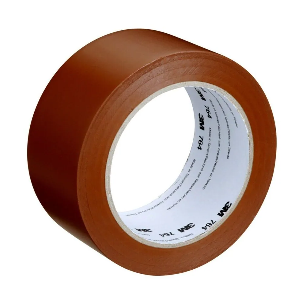 3M™ Cinta de Vinil Uso General 764, Café, 2 in x 36 yd, 5 mil