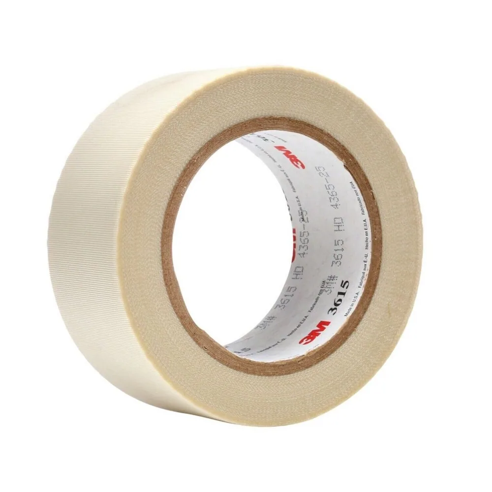 3M™ Cinta de Tela de Vidrio 3615, Blanco, 3 in x 36 yd, 7 mil
