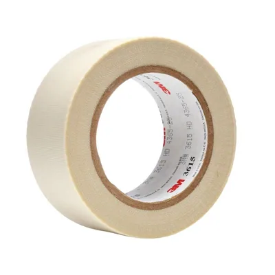 3M™ Glass Cloth Tape 3615, White, 3 in x 36 yd, 7 mil