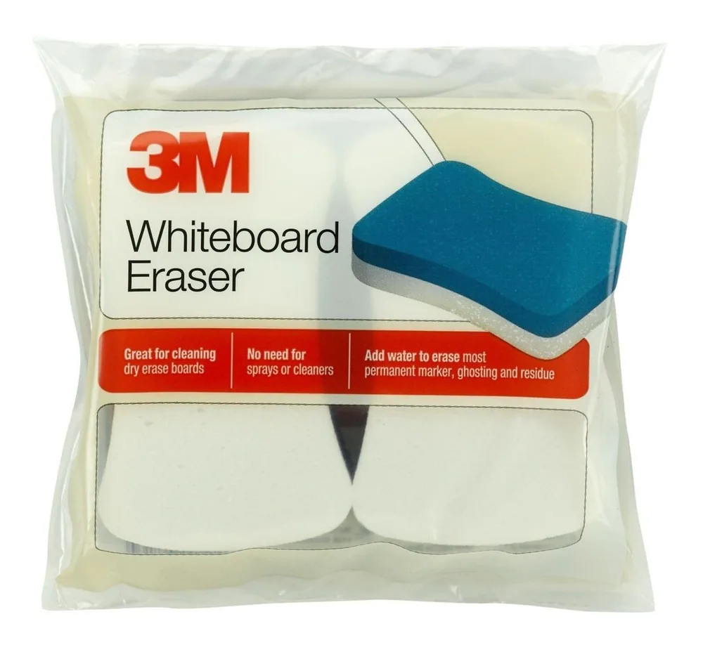 3M™ Borrador para Pizarra Blanca 581-WBE, para Marcadores Permanentes y Pizarras Blancas