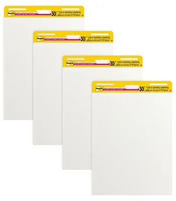 Post-it® Super Sticky Easel Pad 559, 4/Pack, 25 in. x 30 in., White, 100% PEFC, SGSCH-PEFC-COC-110078