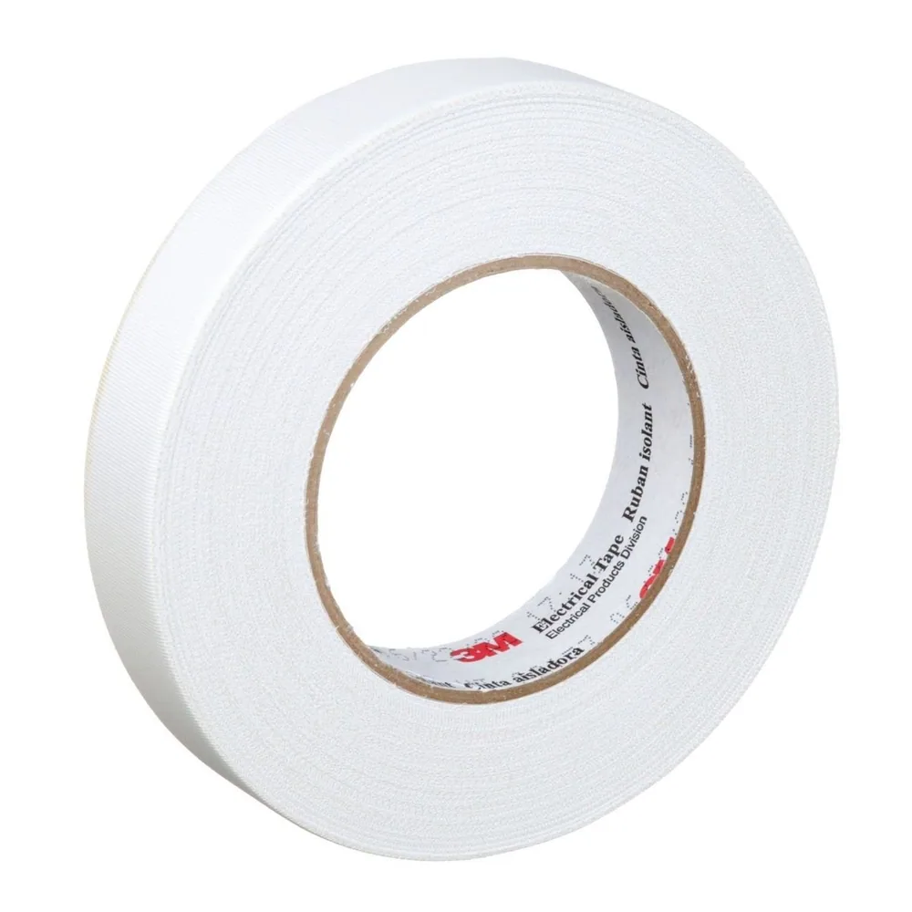 3M™ Cinta Eléctrica de Tela de Vidrio 27, 1 in x 66 ft, A Granel, Núcleo de Papel de 3 in
