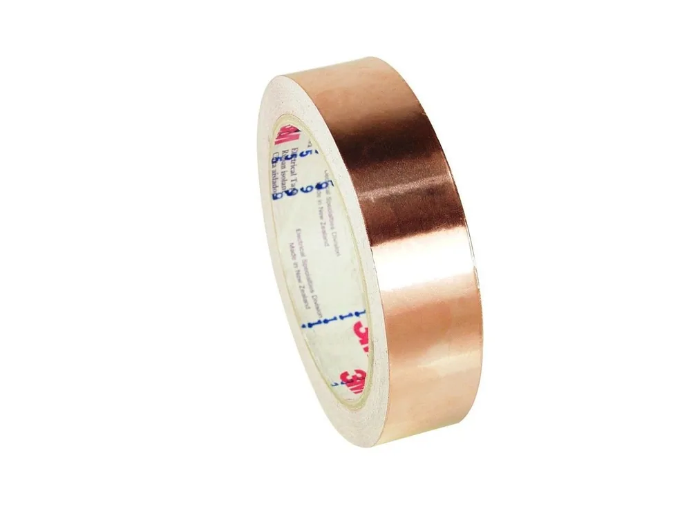 Cinta de Blindaje EMI de Lámina de Cobre 3M™ 1181, 3/8 in x 18 yd (9.52 mm x 16.5 m)