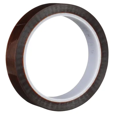 3M™ Polyimide Film Electrical Tape 1205, Amber, Acrylic Adhesive, 1 mil film, 1/2 in x 36 yd (12,70 mm x 33 m)