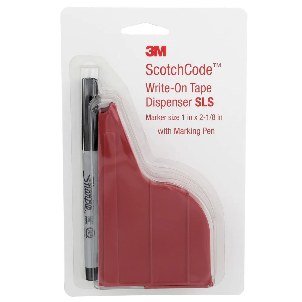 Dispensador de Cinta Marcadora de Cable Escribible 3M™ ScotchCode™ con Cinta y Marcador SLS, 1.0 in x 2.125 in