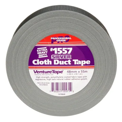 Cinta de Ducto de Tela Extrema Venture Tape™ 3M™ 1557, Plateada, 48 mm x 55 m (1.88 in x 60.1 yd)