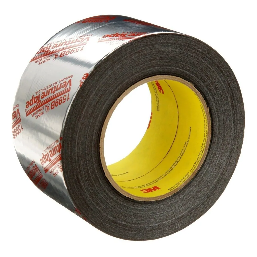 Cinta de Ducto de Polipropileno UL181B-FX Venture Tape™ 3M™ 1599B, Plateada, 72 mm x 109.7 m, 3 mil
